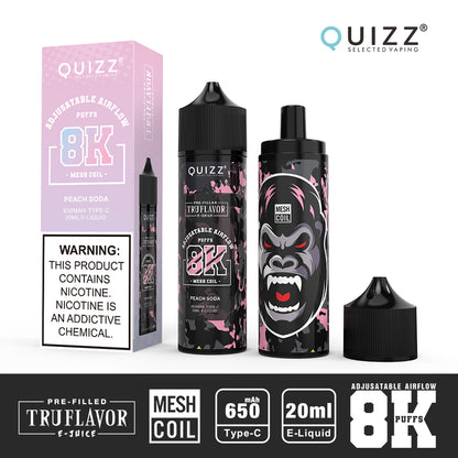 QUIZZ VAPMOD QD62V2 8000Puffs Disposable Vape Wholesale - Vapz Vape Wholesale