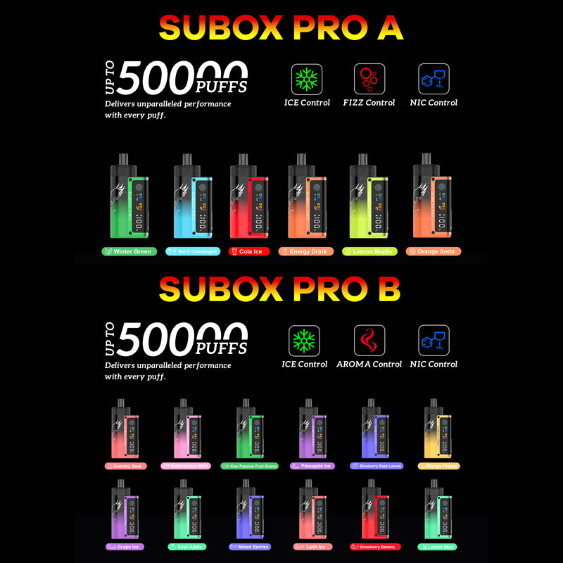 KangerTech SUBOX PRO 50000 Puffs Disposable Vape Wholesale