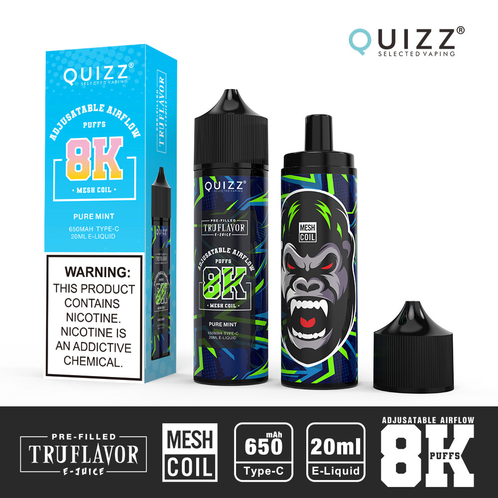 QUIZZ VAPMOD QD62V2 8000Puffs Disposable Vape Wholesale - Vapz Vape Wholesale