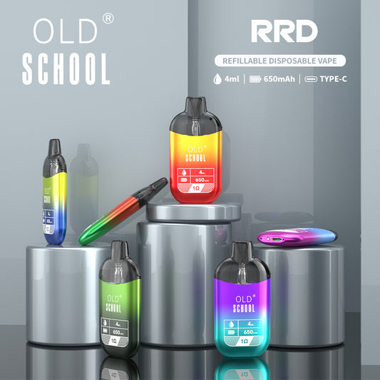 OLD School RRD 4ml Refillable Vape Wholesale - Vapz Vape Wholesale