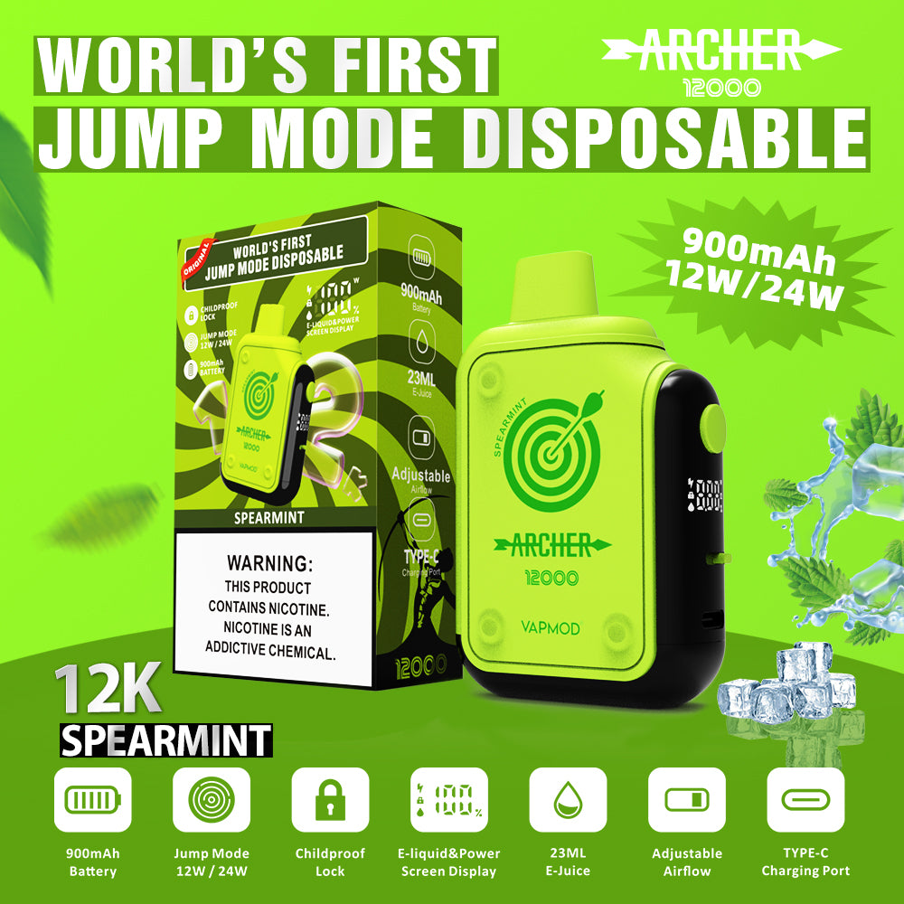 VAPMOD ARCHER 12000 Puffs Disposable Vape Wholesale - Vapz Vape Wholesale