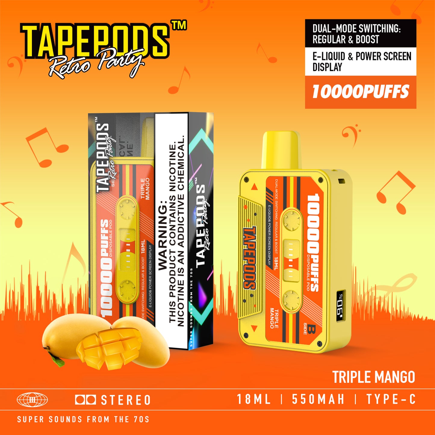 TAPEPODS VAPMOD QD114 10000Puffs Disposable Vape Wholesale - Vapz Vape Wholesale