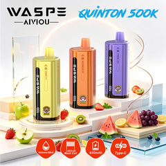 EU Warehouse WASPE 10IN1 Quinton 500K Puffs Disposable Vape Wholesale