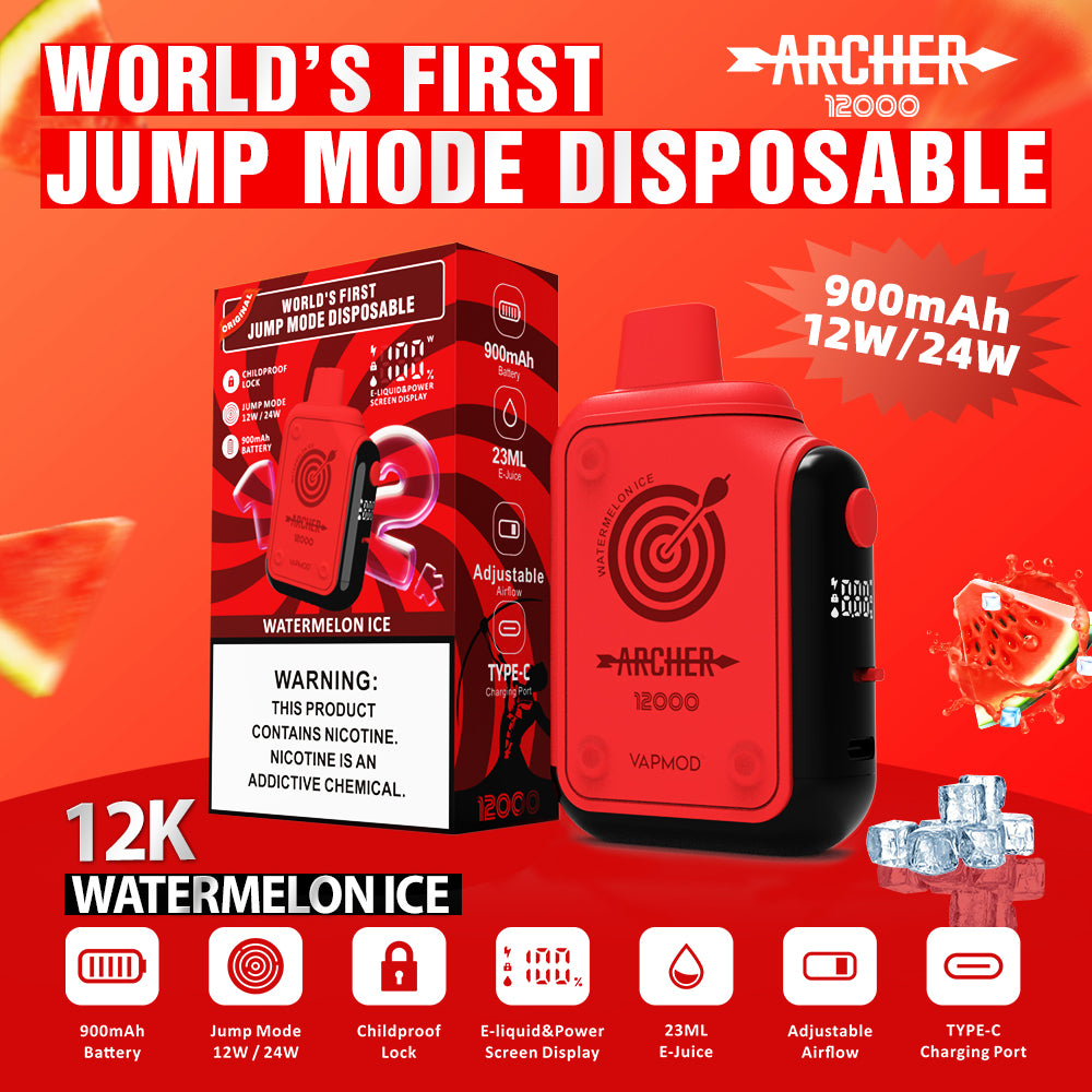 VAPMOD ARCHER 12000 Puffs Disposable Vape Wholesale - Vapz Vape Wholesale