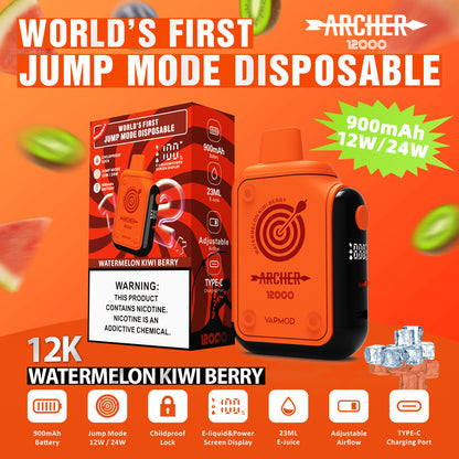 VAPMOD ARCHER 12000 Puffs Disposable Vape Wholesale - Vapz Vape Wholesale