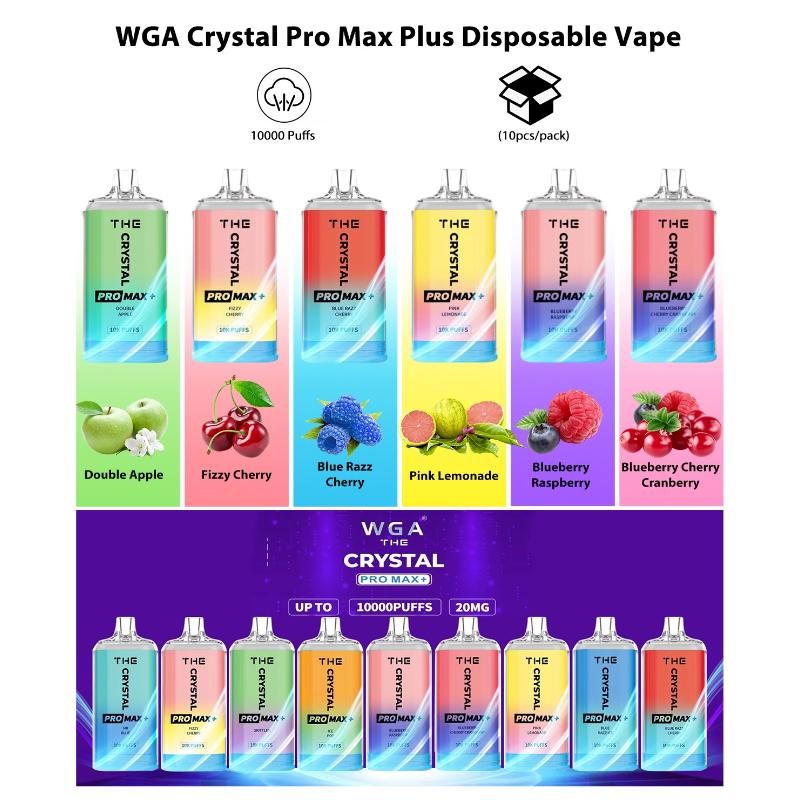WGA Crystal Pro Max Plus 10000Puffs Disposable Vape Wholesale - Vapz Vape Wholesale