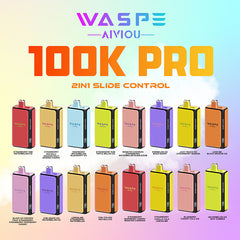 EU Warehouse Waspe Double Flavor PRO 100K Puffs Disposable Vape Wholesale - [VapzVape]