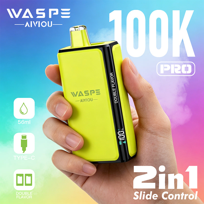 EU Warehouse Waspe Double Flavor PRO 100K Puffs Disposable Vape Wholesale - [VapzVape]