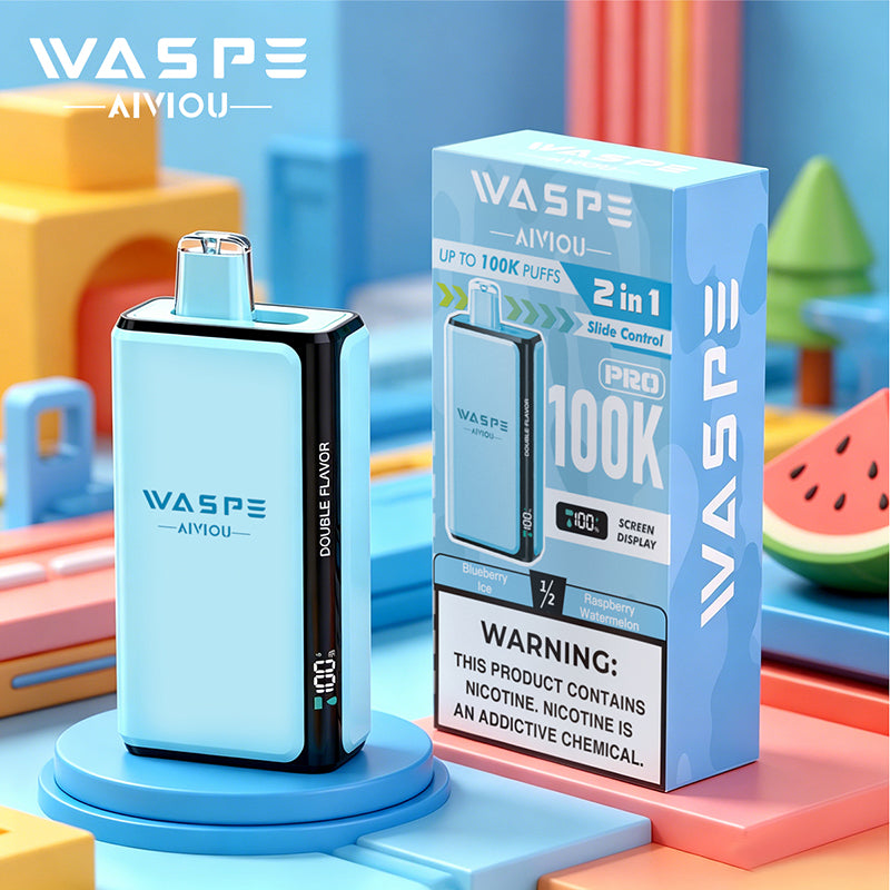 EU Warehouse Waspe Double Flavor PRO 100K Puffs Disposable Vape Wholesale - [VapzVape]