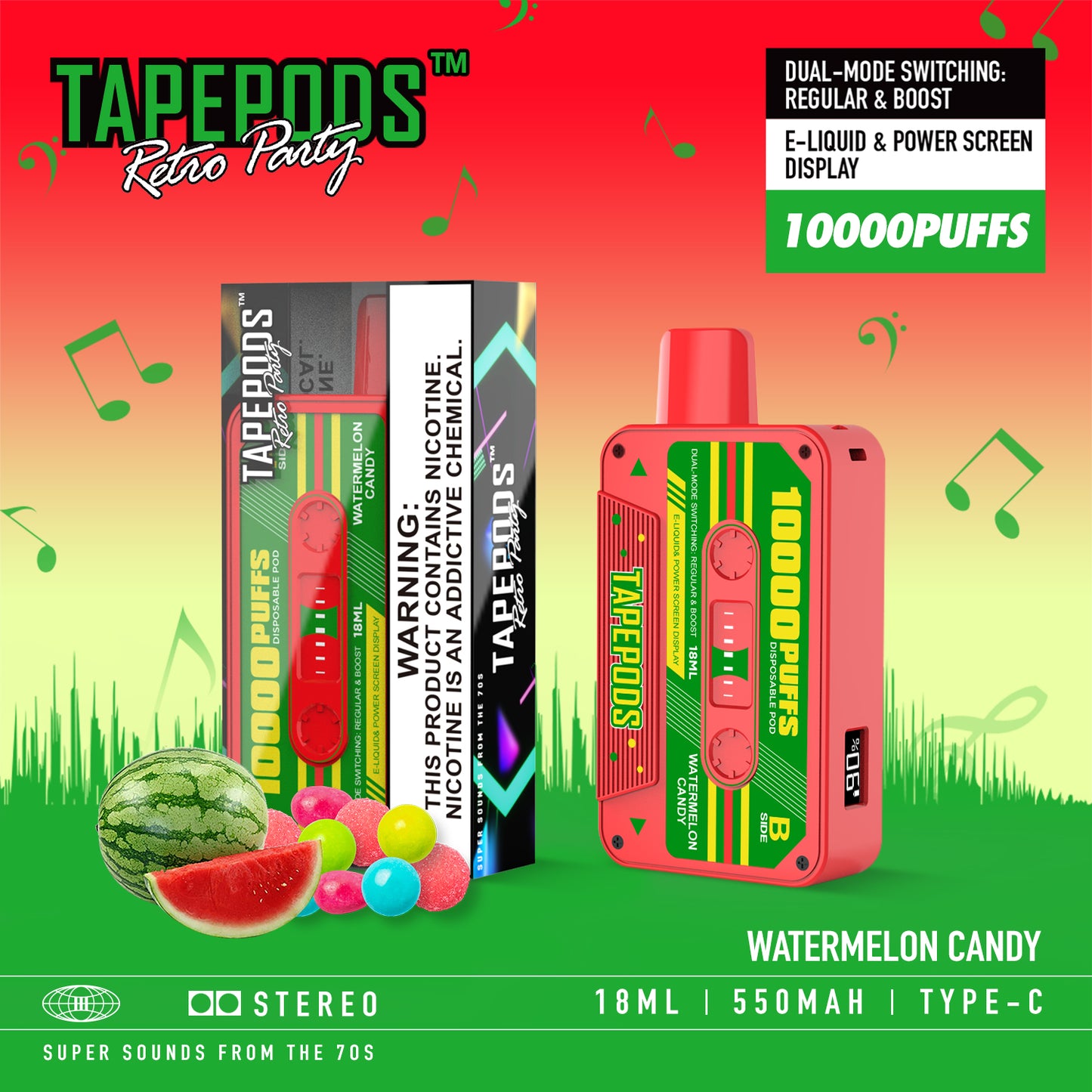 TAPEPODS VAPMOD QD114 10000Puffs Disposable Vape Wholesale - Vapz Vape Wholesale