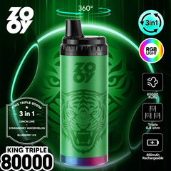 EU Warehouse ZOOY king TRIPLE 3IN1 80000 Puffs Disposable Vape Wholesale - [VapzVape]