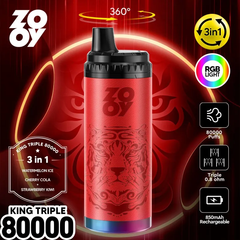 EU Warehouse ZOOY king TRIPLE 3IN1 80000 Puffs Disposable Vape Wholesale - [VapzVape]