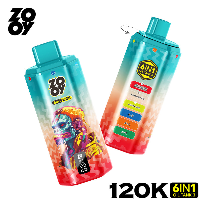 EU Warehouse ZOOY 6IN1 120K Puffs Disposable Vape Wholesale - [VapzVape]