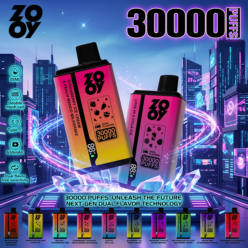 EU Warehouse ZOOY twins 2IN1 30000 Puffs Disposable Vape Wholesale - [VapzVape]