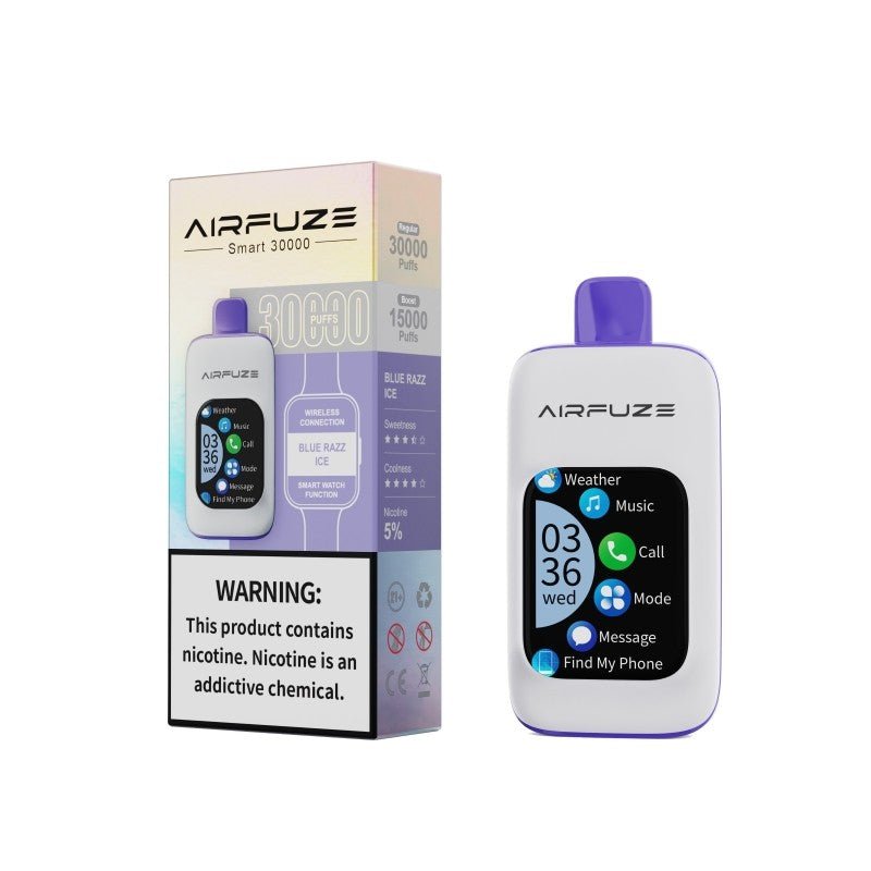 Airfuze 30000 Puffs Bluetooth Touch Screen Disposable Vape Wholesale Vapz Vape Wholesale Airfuze 30000 Puffs Bluetooth Touch Screen Disposable Vape Wholesale Vapz Vape Wholesale