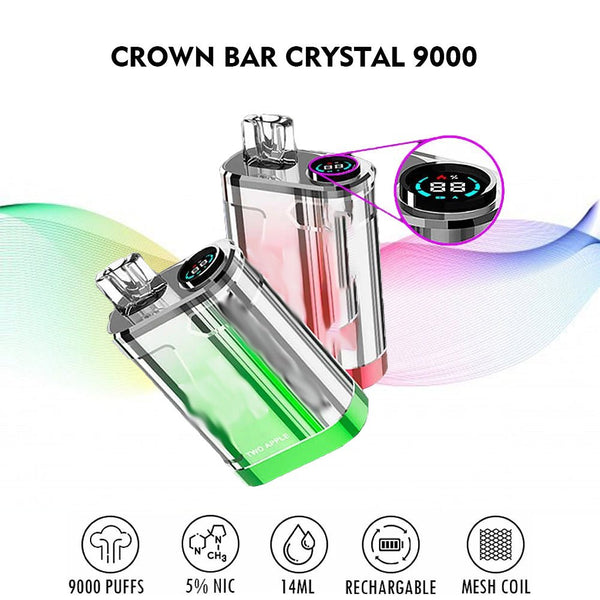 Al Fakher Crown Bar Crystal 9000 Puffs Disposable Vape Wholesale - [VapzVape]