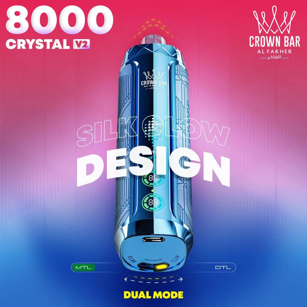 Al Fakher CRYSTAL V2 8000 Zge 18ml Einweg-E-Zigarette Grohandel Vapz Vape Wholesale Al Fakher CRYSTAL V2 8000 Zge 18ml Einweg-E-Zigarette Grohandel Vapz Vape Wholesale