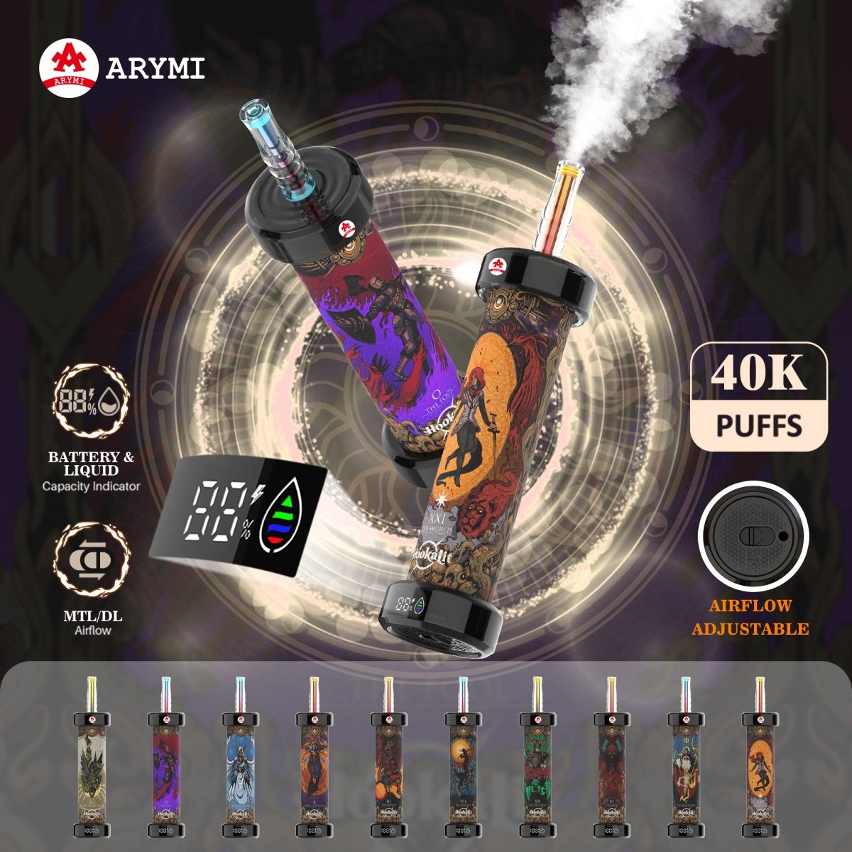 ARYMI Hookalit 40000 Puffs Disposable Vape Wholesale - Vapz Vape Wholesale