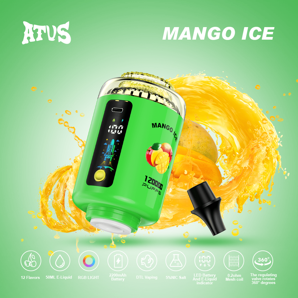 ATVS 120k Puffs Hookah Head Disposable Vape Wholesale - Vapz Vape Wholesale