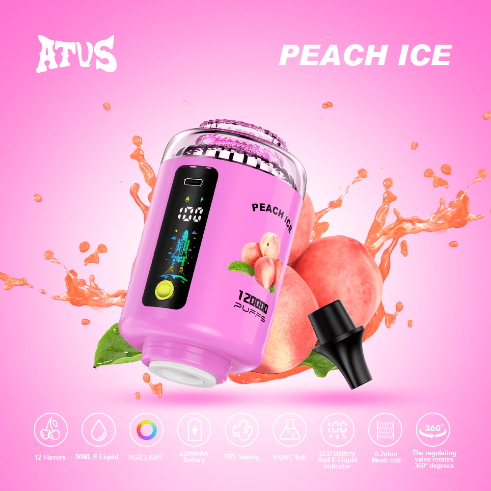 ATVS 120k Puffs Hookah Head Disposable Vape Wholesale - Vapz Vape Wholesale