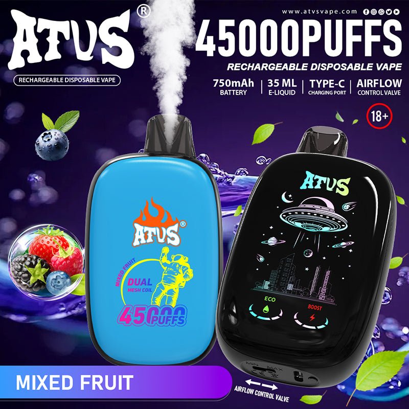 ATVS 45000 Puffs Disposable Vape Wholesale Vapz Vape Wholesale ATVS 45000 Puffs Disposable Vape Wholesale Vapz Vape Wholesale
