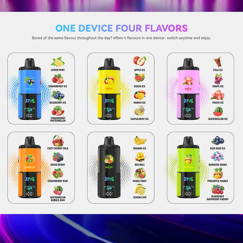 ATVS 4IN1 60000 Puffs Disposable Vape Wholesale Vapz Vape Wholesale ATVS 4IN1 60000 Puffs Disposable Vape Wholesale Vapz Vape Wholesale