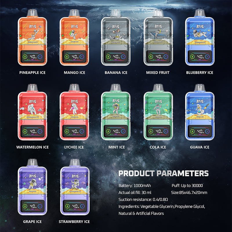 ATVS Astronaut 30000 Puffs Disposable Vape Wholesale Vapz Vape Wholesale ATVS Astronaut 30000 Puffs Disposable Vape Wholesale Vapz Vape Wholesale