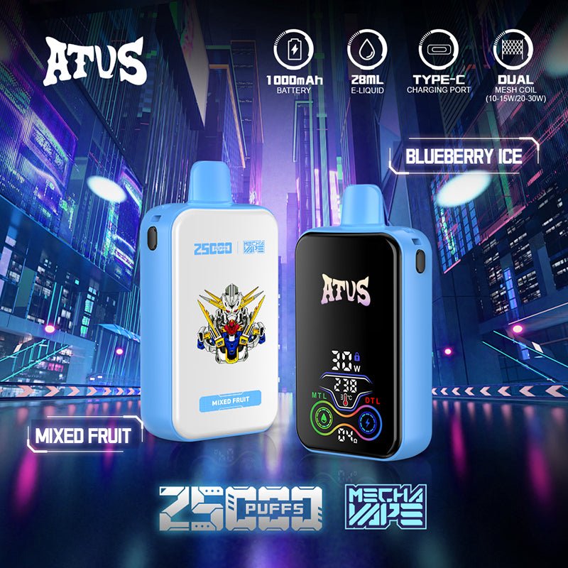 ATVS Mecha 25000 Puffs Disposable Vape Wholesale Vapz Vape Wholesale ATVS Mecha 25000 Puffs Disposable Vape Wholesale Vapz Vape Wholesale