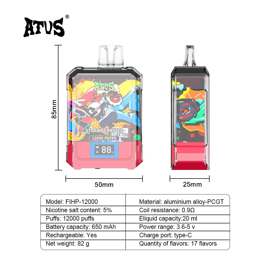 ATVS Warship 12000 Puffs Disposable Vape Wholesale - Vapz Vape Wholesale