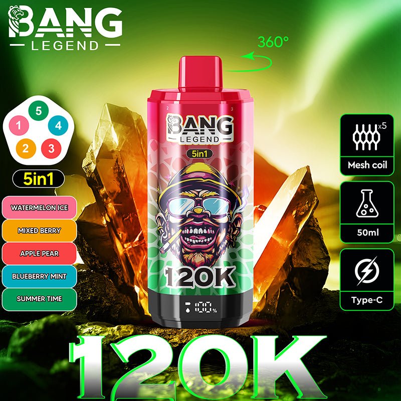 BANG LEGEND 120k Puffs Disposable Vape Wholesale Vapz Vape Wholesale BANG LEGEND 120k Puffs Disposable Vape Wholesale Vapz Vape Wholesale
