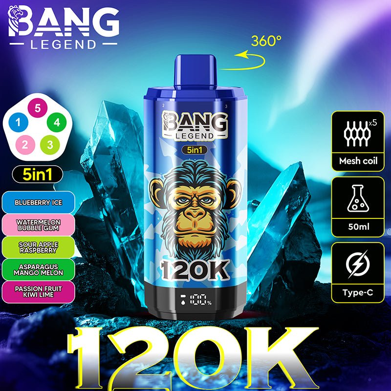 BANG LEGEND 120k Puffs Disposable Vape Wholesale Vapz Vape Wholesale BANG LEGEND 120k Puffs Disposable Vape Wholesale Vapz Vape Wholesale