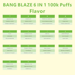 EU Warehouse BANG BLAZE 6 IN 1 100k Puffs Disposable Vape Wholesale - [VapzVape]