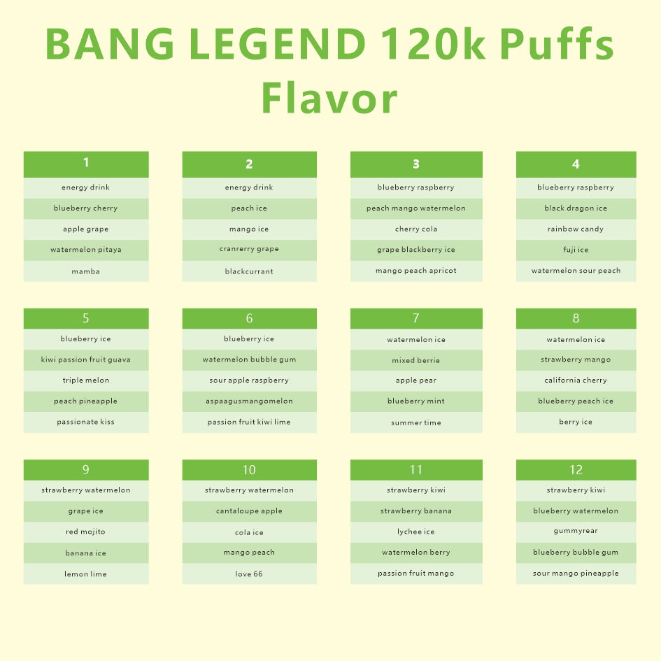 BANG LEGEND 120k Puffs Disposable Vape Wholesale - [VapzVape]
