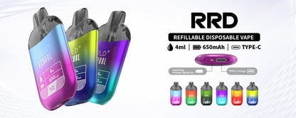 OLD School RRD 4ml Refillable Vape Wholesale - Vapz Vape Wholesale