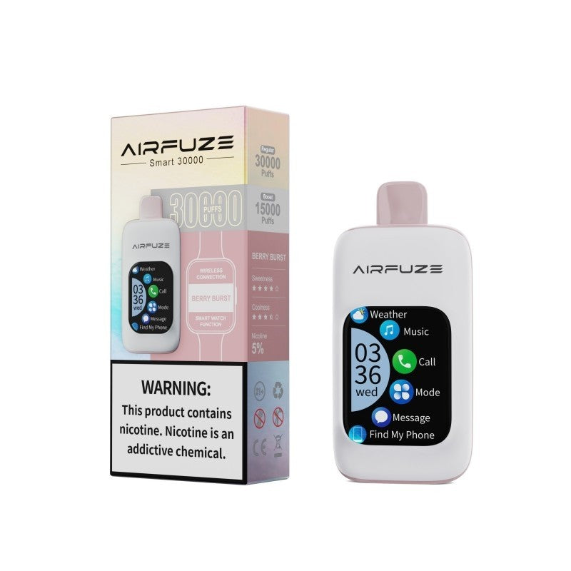 Airfuze 30000 Puffs Bluetooth Touch Screen Disposable Vape Wholesale