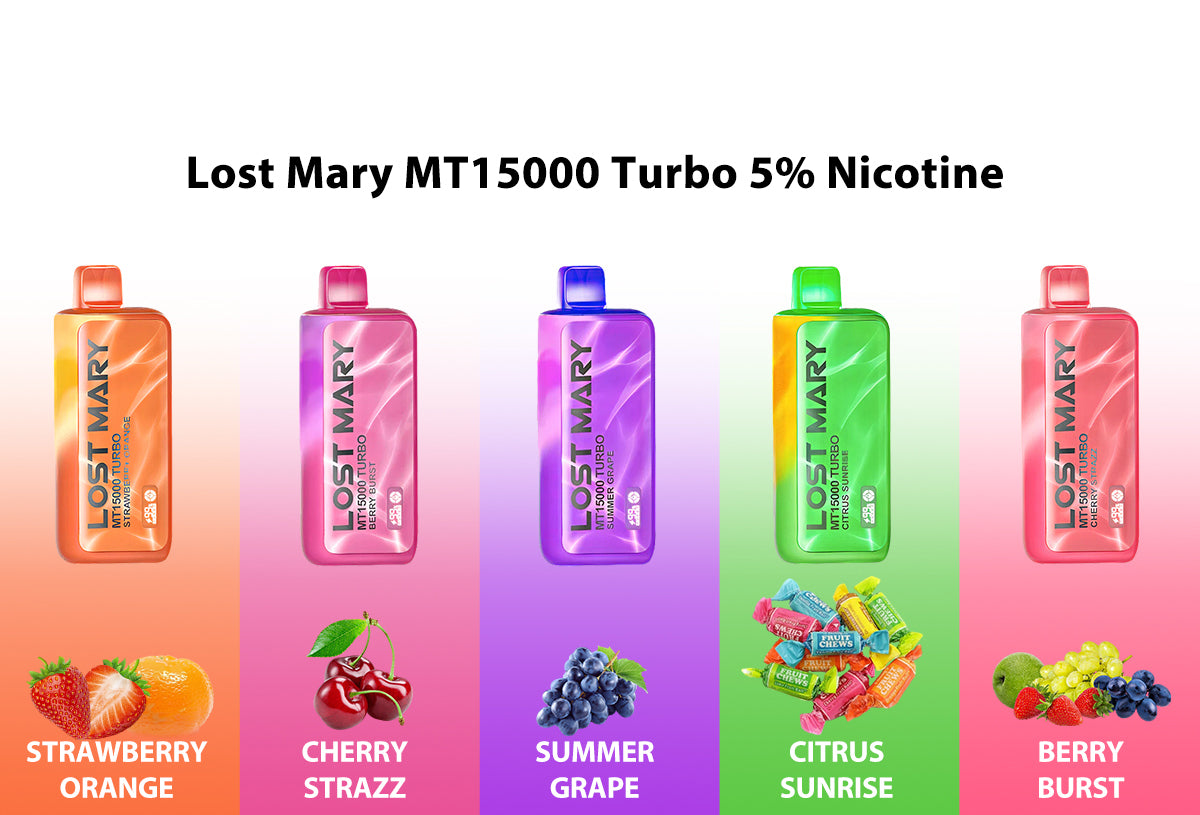 Lost Mary MT15000 Puffs Turbo Disposable Vape Wholesale - Vapz Vape Wholesale