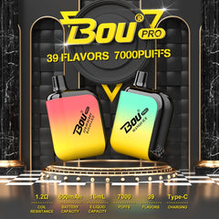 BOU PRO 7000 Puffs Disposable Vape Wholesale - Vapz Vape Wholesale