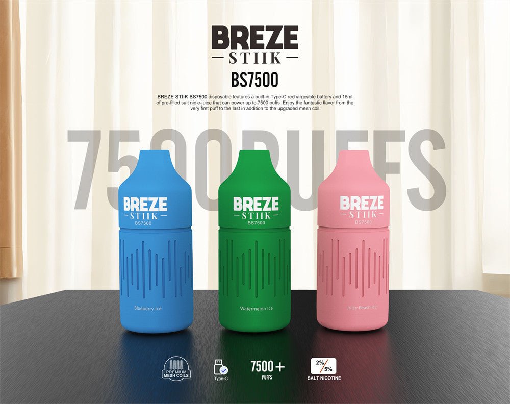 Breze Stiik BS7500 Wholesale - Bulk Disposable Vapes Vapz Vape Wholesale Breze Stiik BS7500 Wholesale - Bulk Disposable Vapes Vapz Vape Wholesale