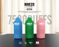 Breze Stiik BS7500 puffs Disposable Vape Wholesale - Vapz Vape Wholesale