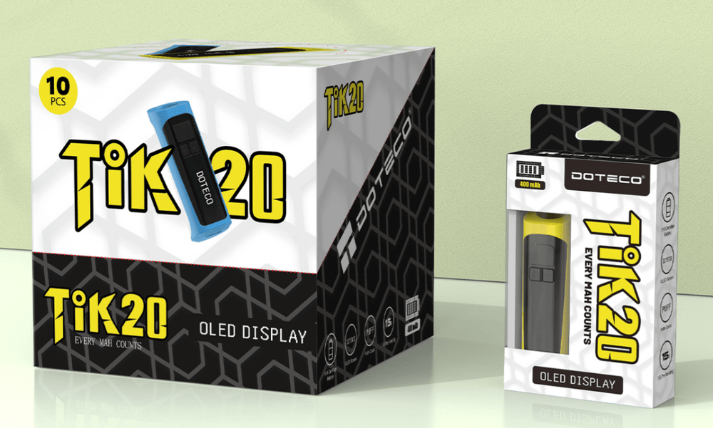 DOTECO Tik20 Vaporizer Battery 400mAh Wholesale - Vapz Vape Wholesale