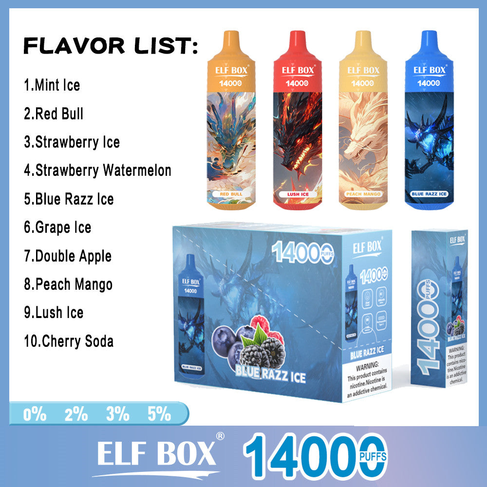 ELF BOX 14000 Puffs Disposable Vape Wholesale - Vapz Vape Wholesale