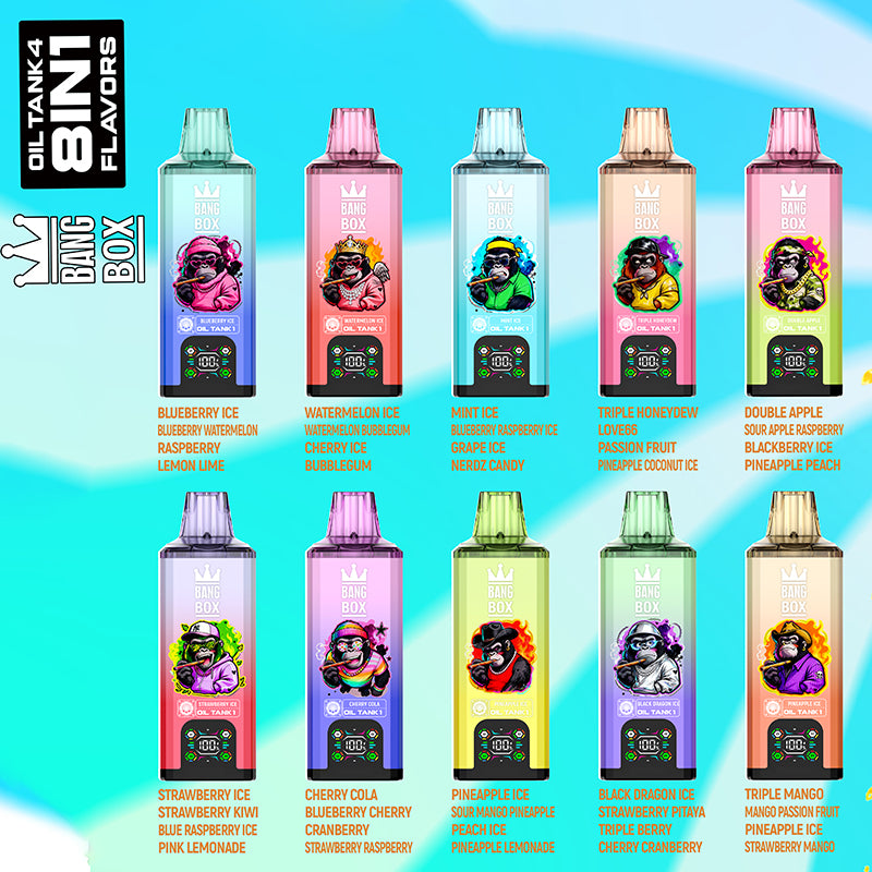BANGBOX  8IN1  200kpuff 100ml Disposable Vape Wholesale - Vapz Vape Wholesale