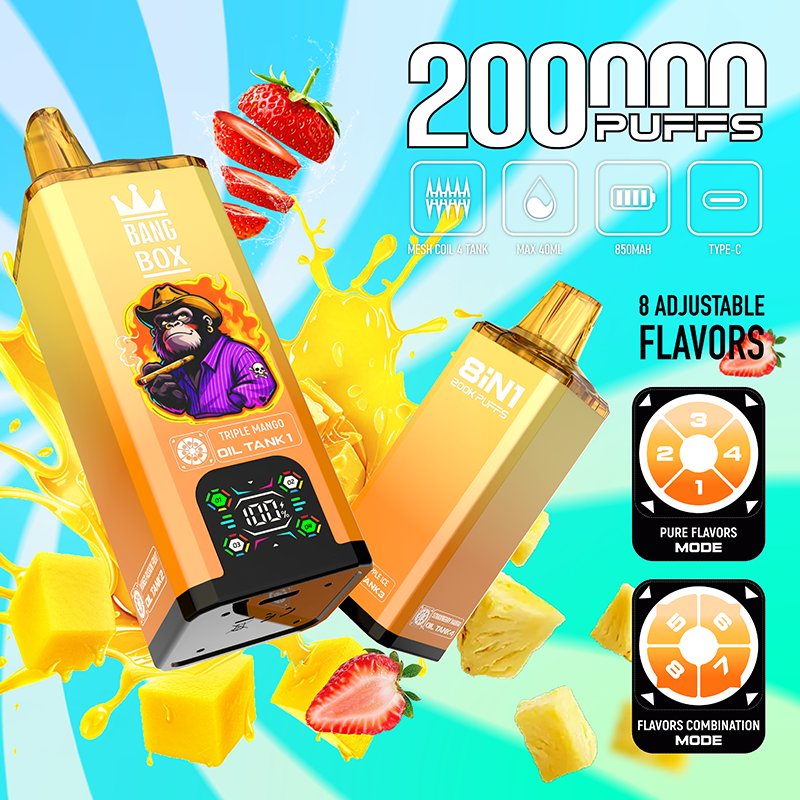 BANGBOX  8IN1  200kpuff 100ml Disposable Vape Wholesale - Vapz Vape Wholesale