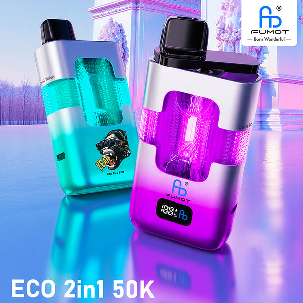Fumot ECO 2 IN 1 50000 Puffs 20ml Disposable Vape Wholesale - [VapzVape]