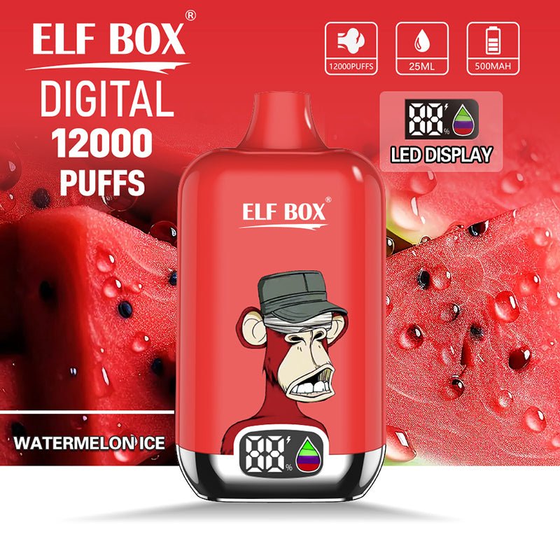 ELF BOX Digital 12000 Puffs Disposable Vape Wholesale Vapz Vape Wholesale ELF BOX Digital 12000 Puffs Disposable Vape Wholesale Vapz Vape Wholesale