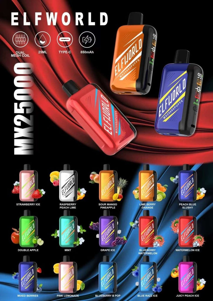 25000 puffs disposable vape wholesale ELF WORLD 25000 Puffs Disposable Vape Wholesale – Vapz Vape Wholesale