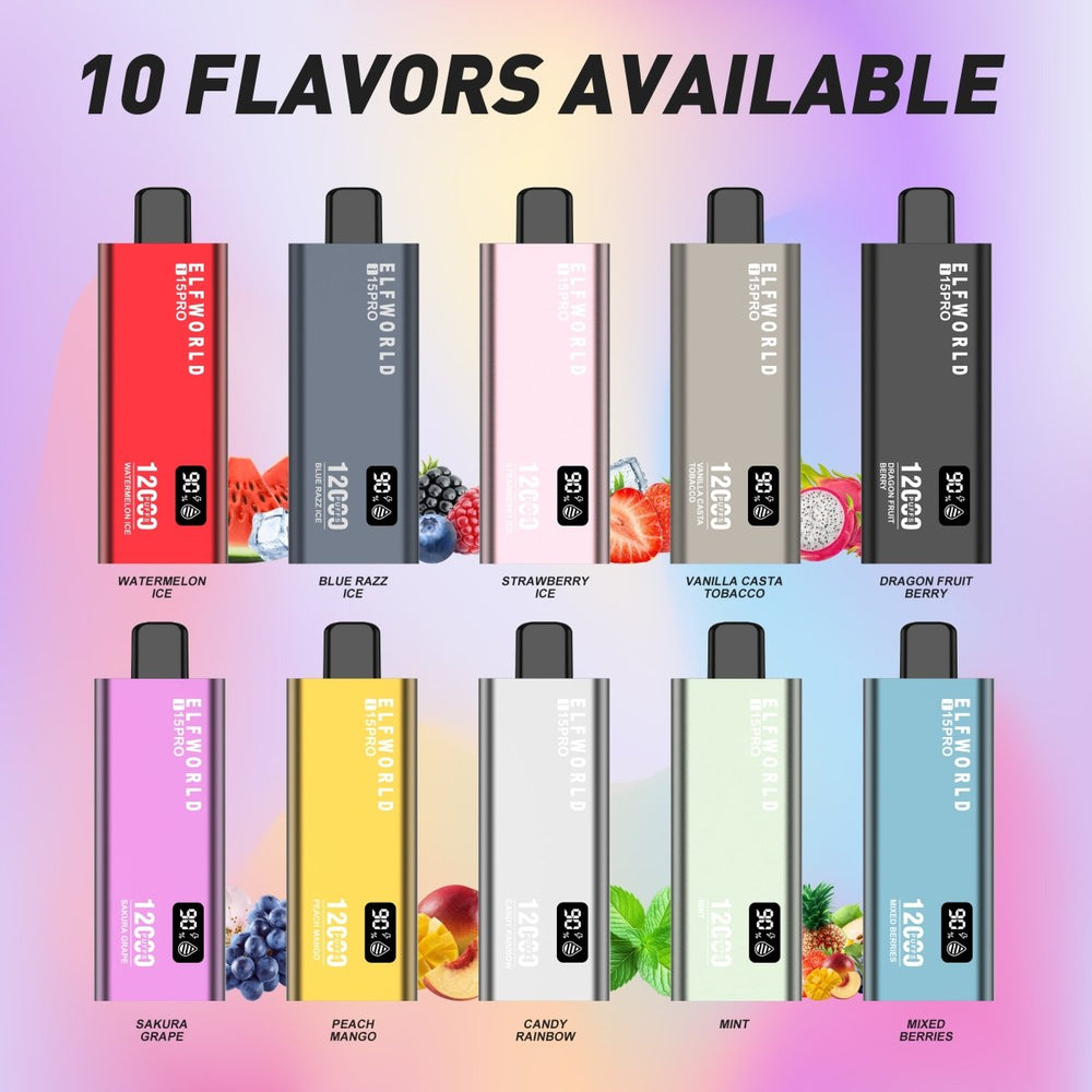 ELF WORLD i15 Pro 12000 Puffs Disposable Vape Wholesale Vapz Vape Wholesale ELF WORLD i15 Pro 12000 Puffs Disposable Vape Wholesale Vapz Vape Wholesale
