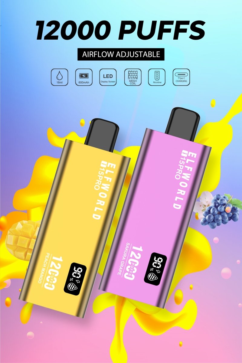 ELF WORLD i15 Pro 12000 Puffs Disposable Vape Wholesale - Vapz Vape Wholesale