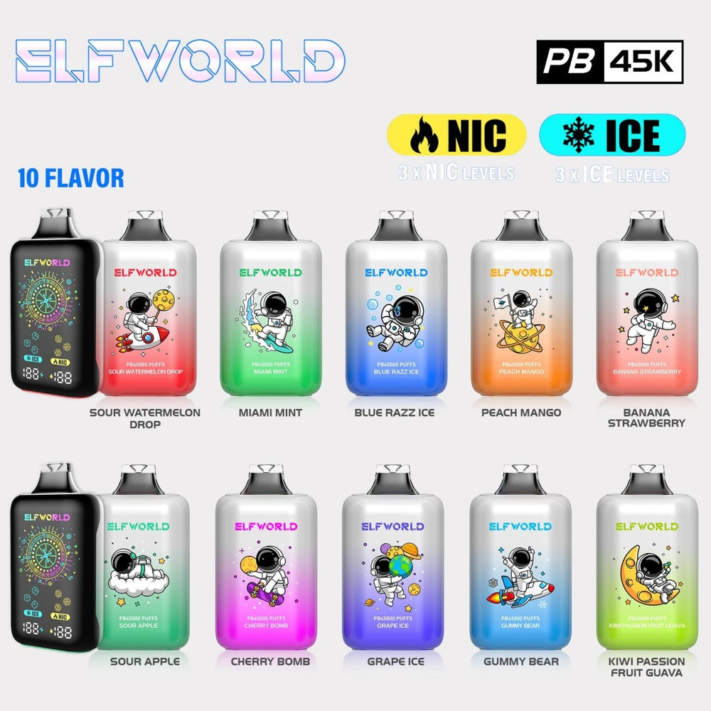 ELF WORLD PB45000 Puffs Disposable Vape Wholesale Vapz Vape Wholesale ELF WORLD PB45000 Puffs Disposable Vape Wholesale Vapz Vape Wholesale