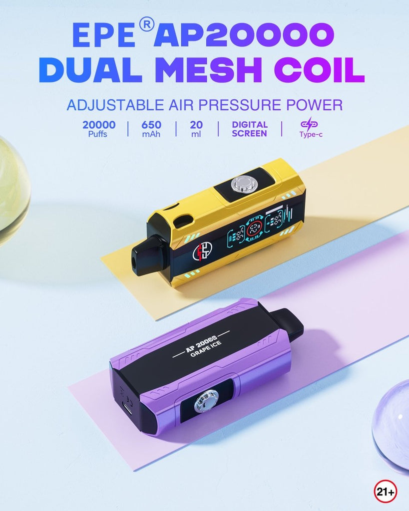 20k puff disposable vape e-liquid capacity ml EPE AP 20000 Puffs Disposable Vape Wholesale – Vapz Vape Wholesale